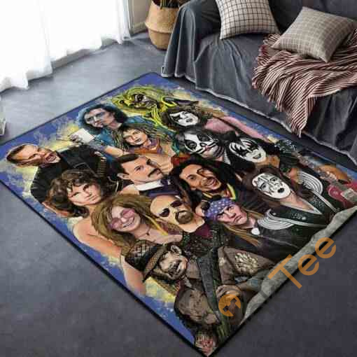 Hard Rock Heavy Metal Area Rectangle Rug