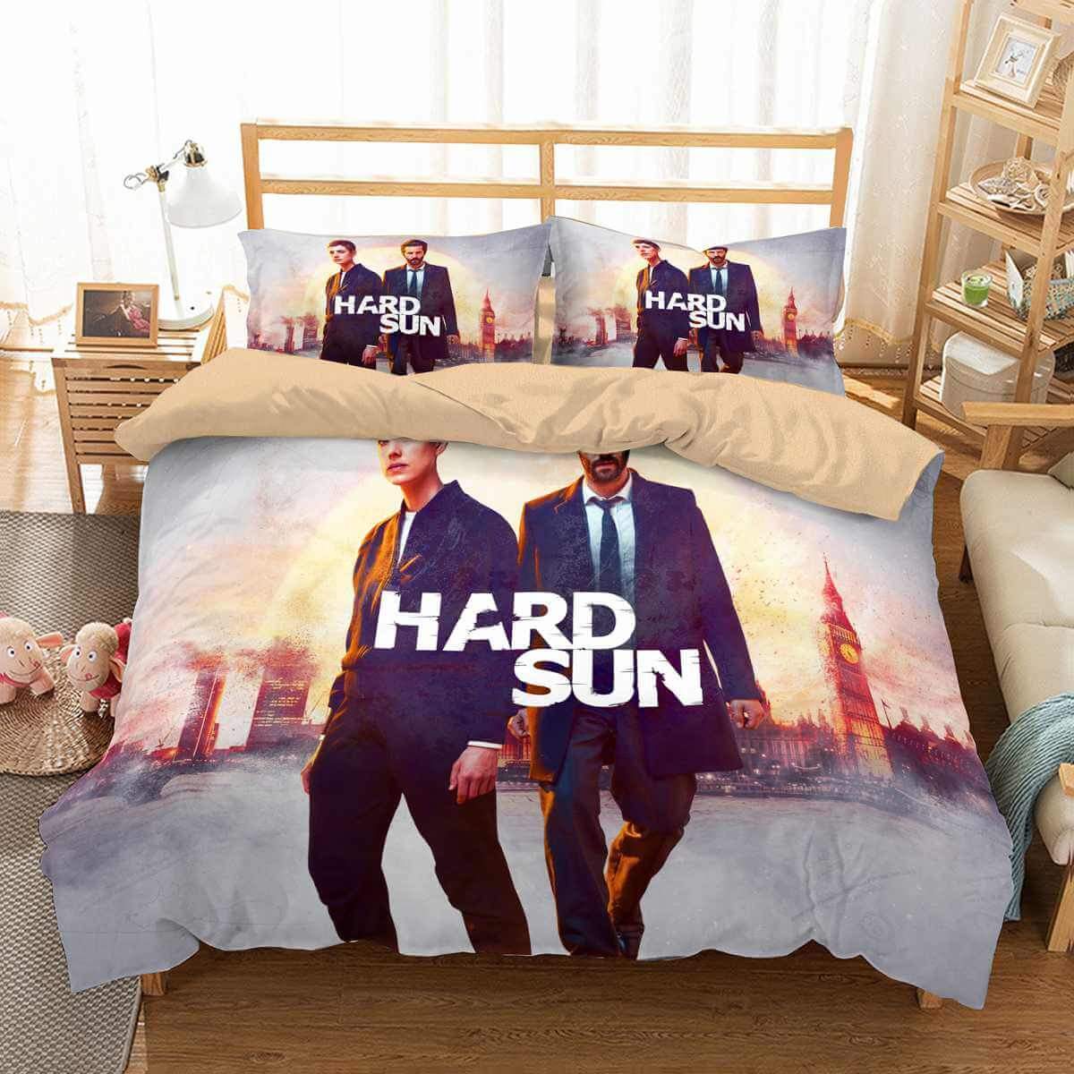 Hard Sun 3D Customized Duvet Cover Bedding Set