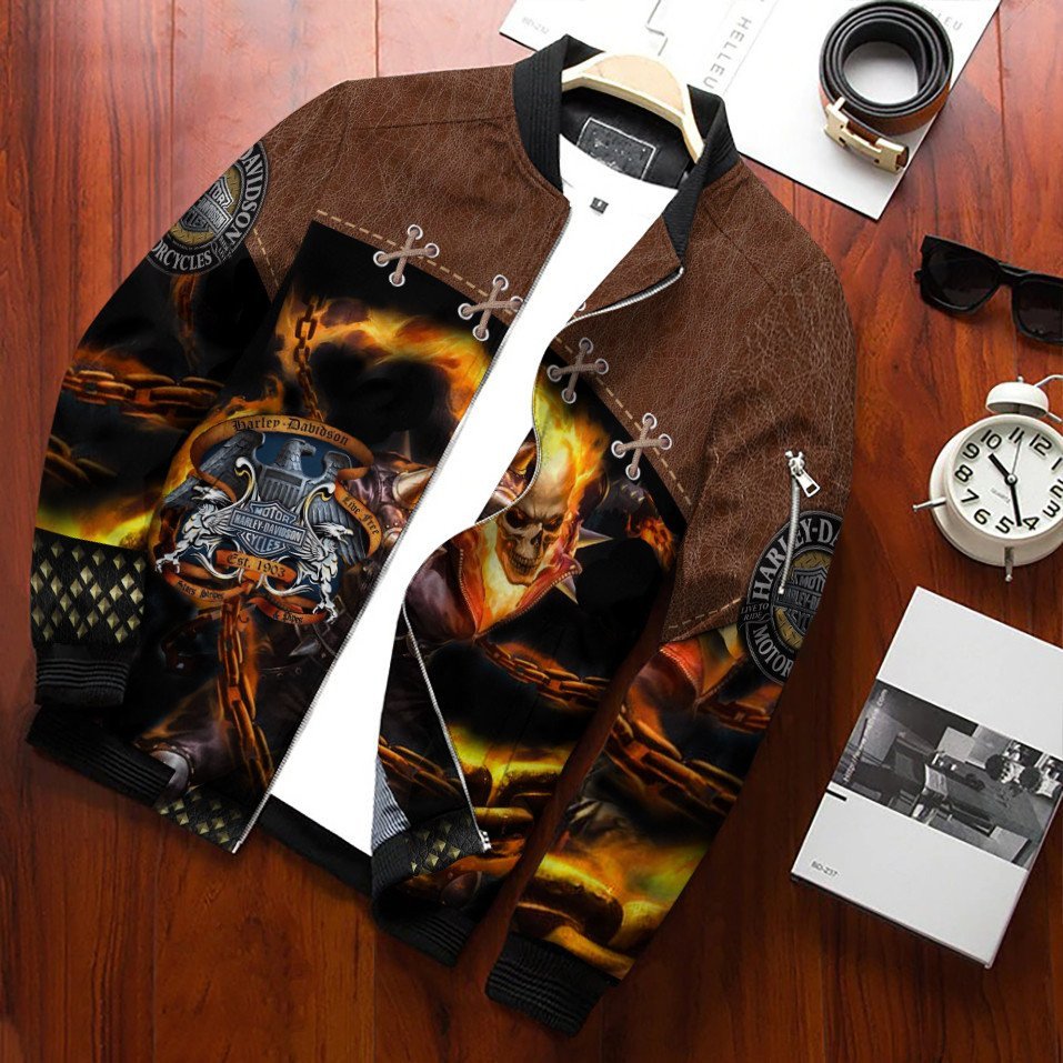 Harley Davidson 3D Printed Bomber Jacket