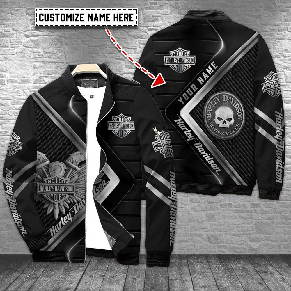 Harley Davidson Custom 3D Printed Bomber Jacket