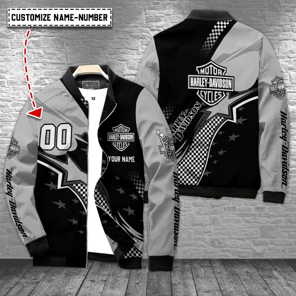 Harley Davidson Custom 3D Printed Bomber Jacket