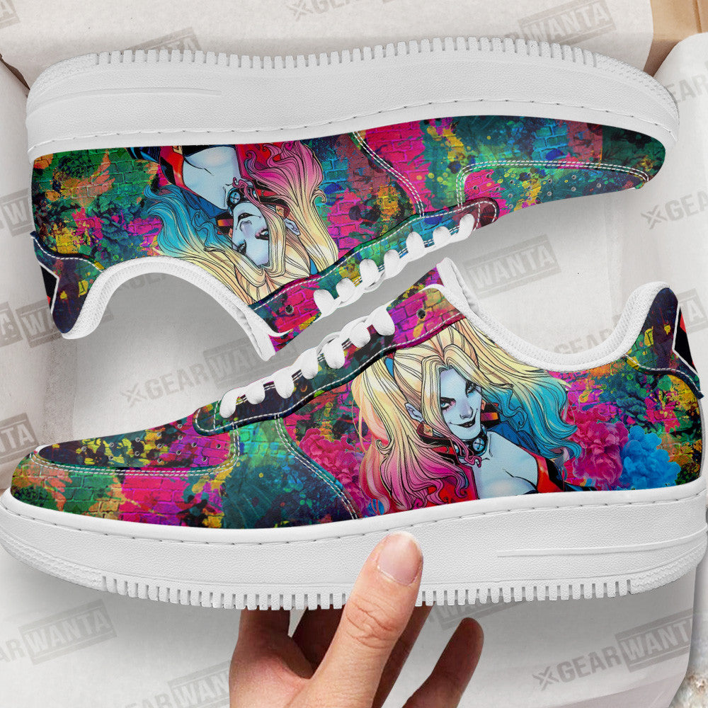 Harley Quinn Air Sneakers Custom For Fans