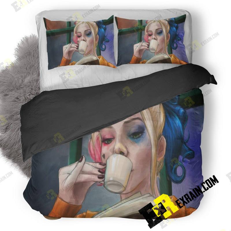 Harley Quinn Art Image 3D Customized Duvet Cover Bedding Set