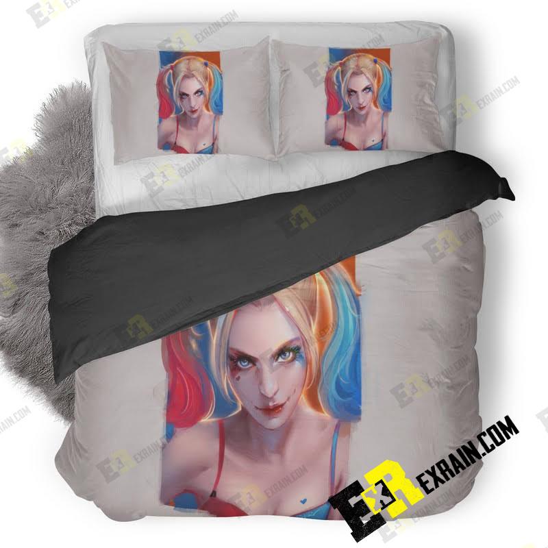 Harley Quinn Artwork Qhd 3D Customized Duvet Cover Bedding Set