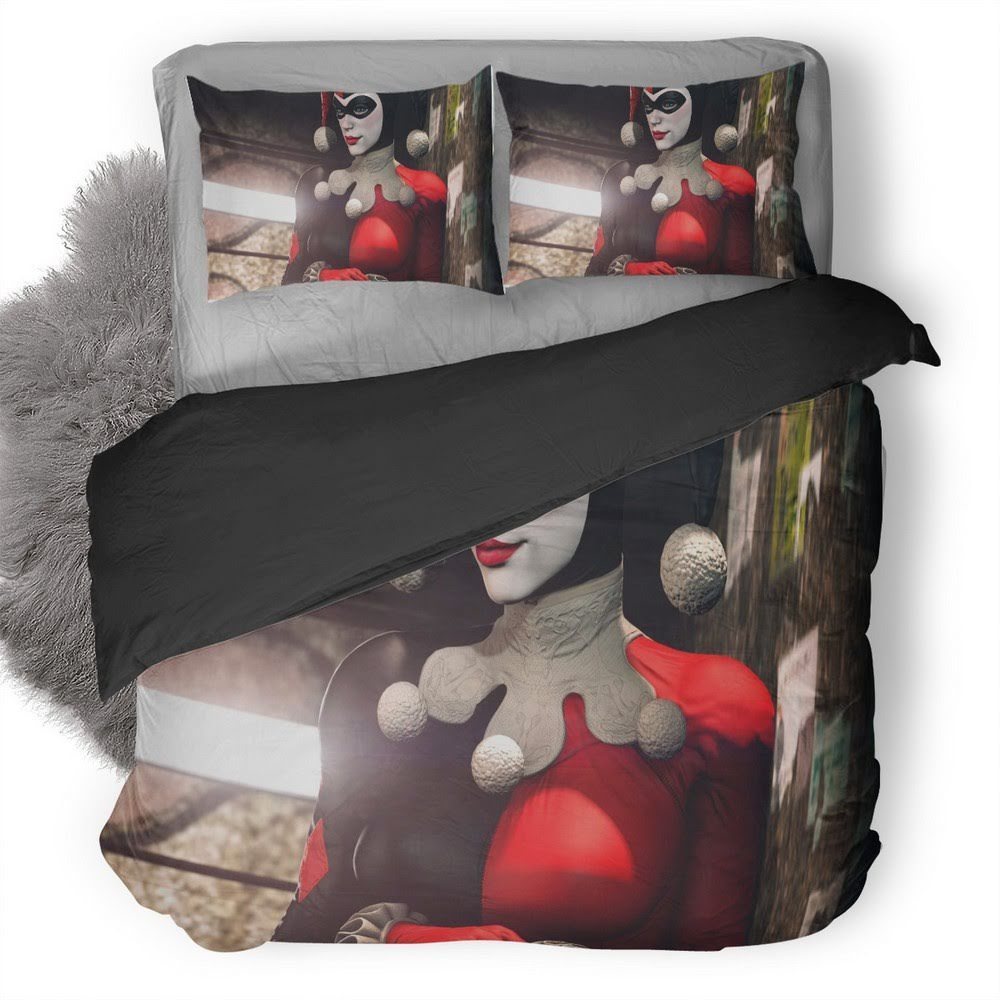Harley Quinn Batman Arkham Night 3D Customized Duvet Cover Bedding Set
