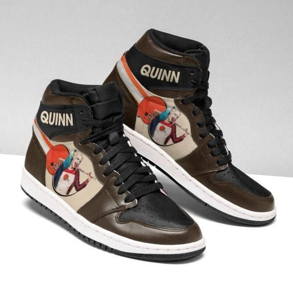 Harley Quinn Cleveland Browns Nfl Football Team Air Sneakers Sneakers Sport Sneakers High Top Air Jordan Sneaker, Air Jordan Hightop