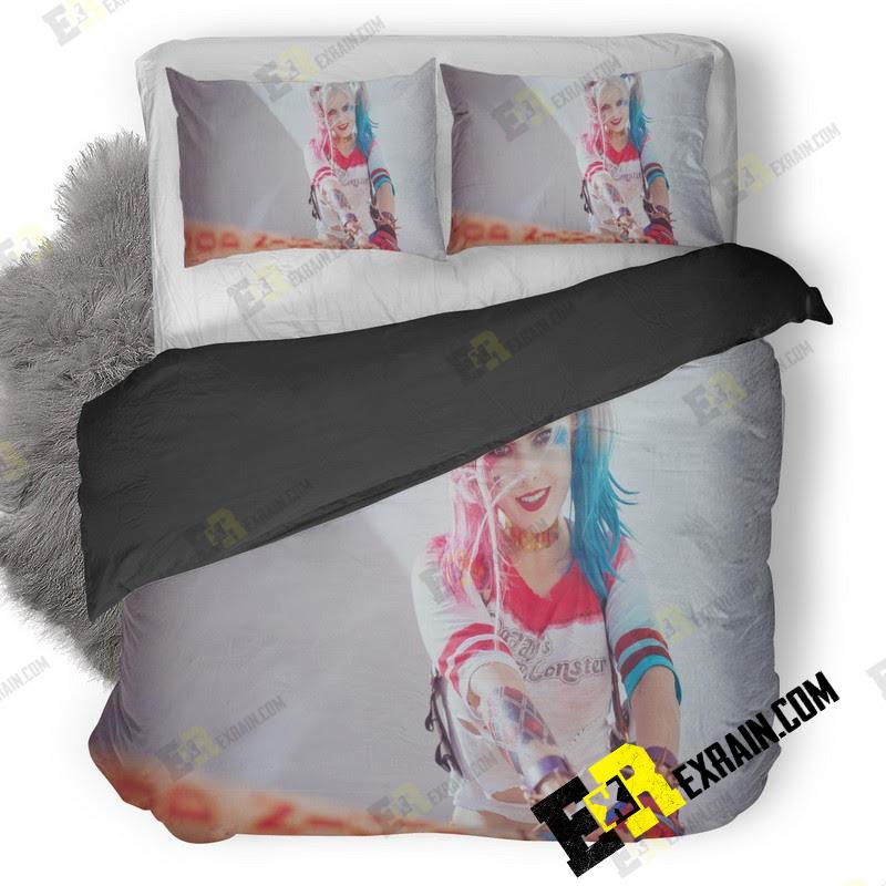 Harley Quinn Cosplay Hd 36 3D Customized Duvet Cover Bedding Set