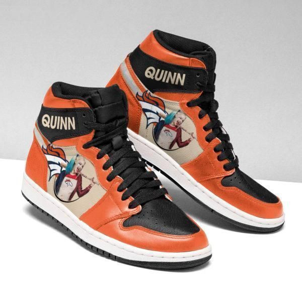 Harley Quinn Denver Broncos Nfl Air Sneakers Sneakers Sport High Top Air Jordan Sneaker, Air Jordan Hightop