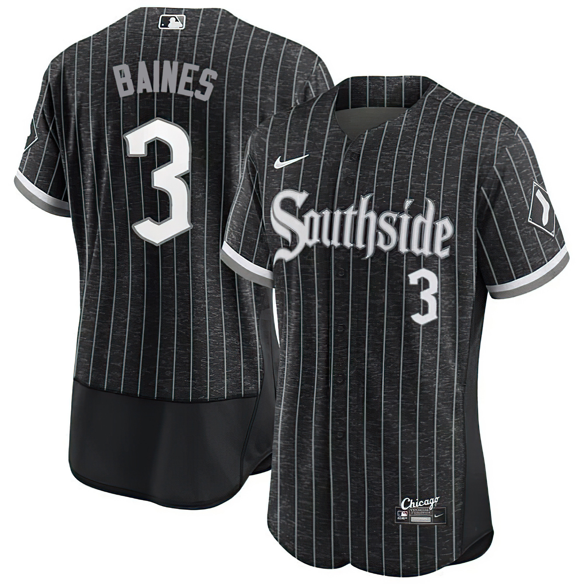 Harold Baines Chicago White Sox Flex Base City Connect Southside Jersey - All Stitched