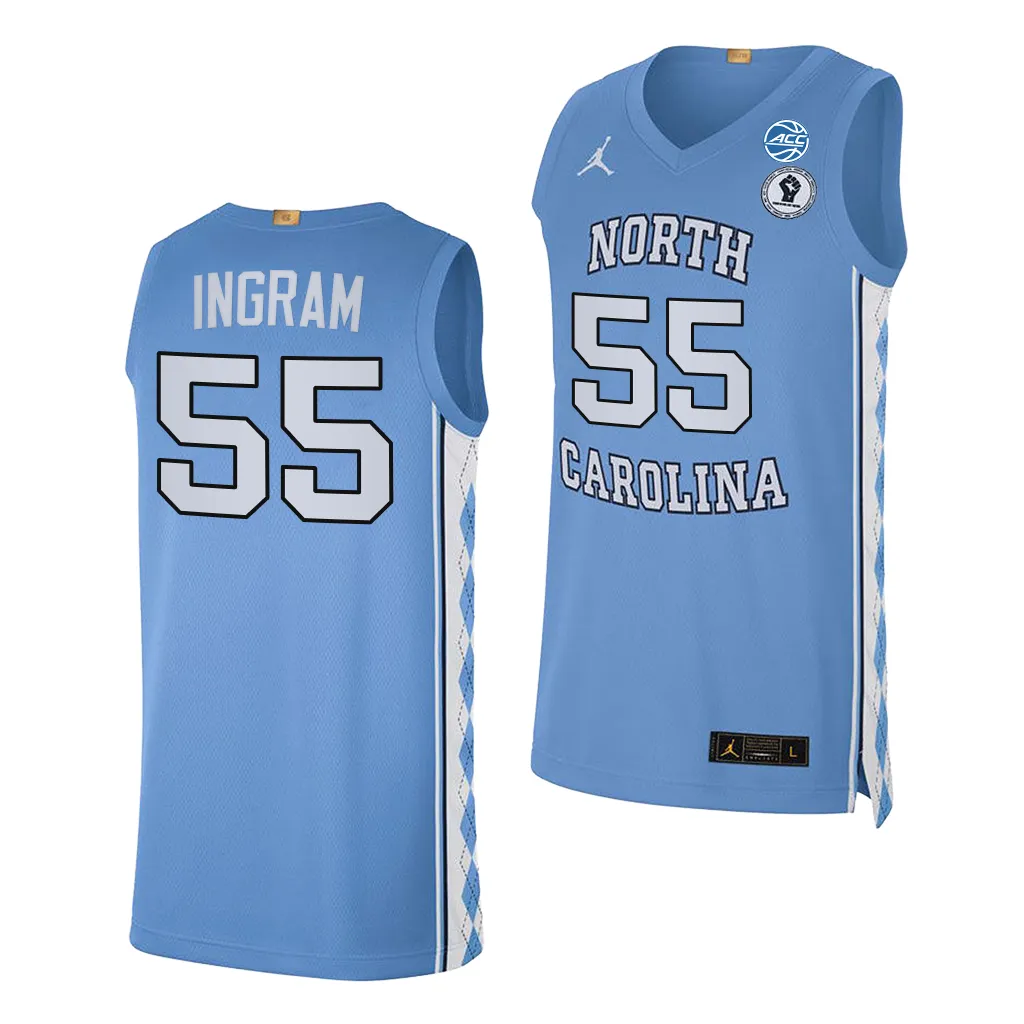 Harrison Ingram #55 North Carolina Tar Heels College Home Jersey White