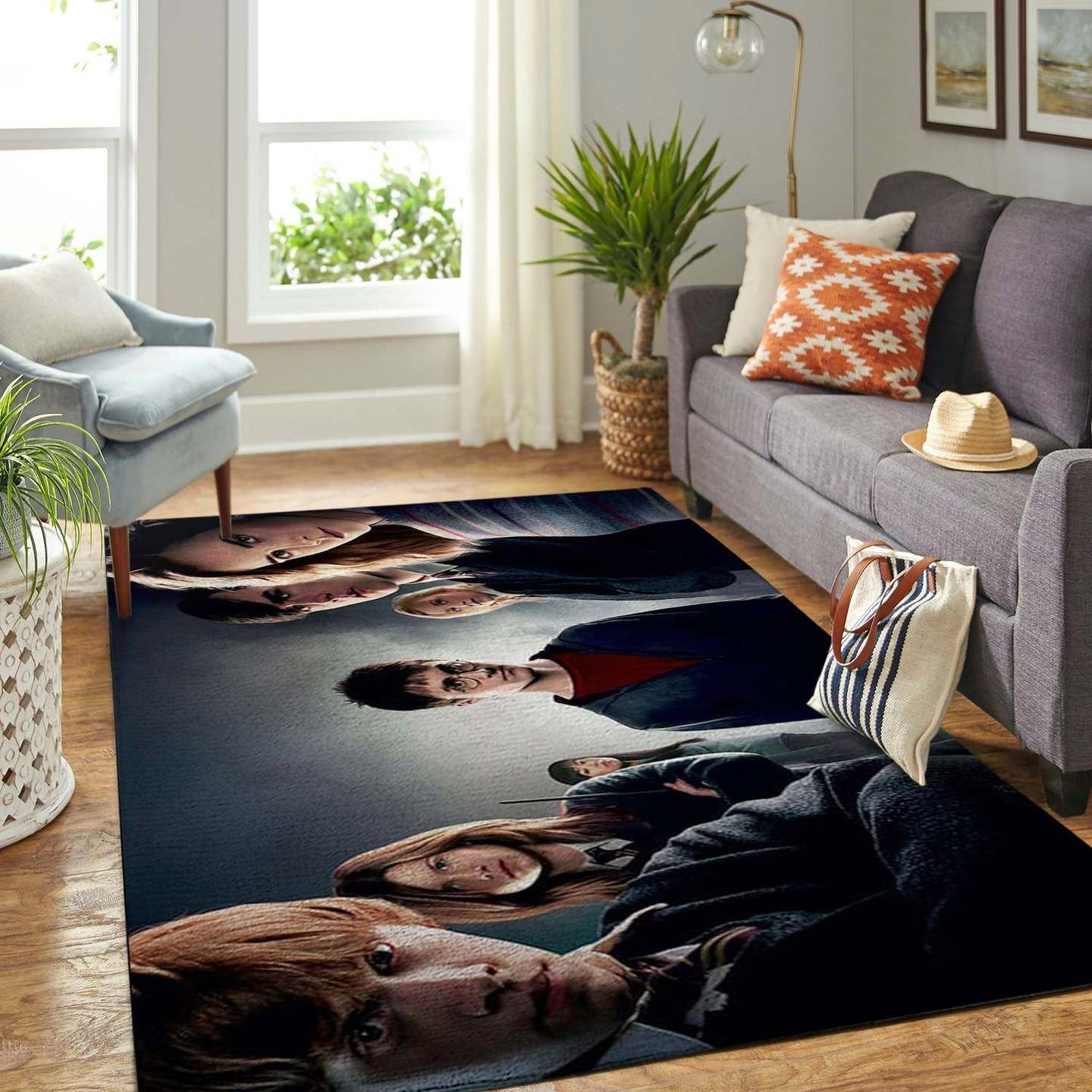 Harry Potter And Friends Rectangle Rug – Custom Size And Printing