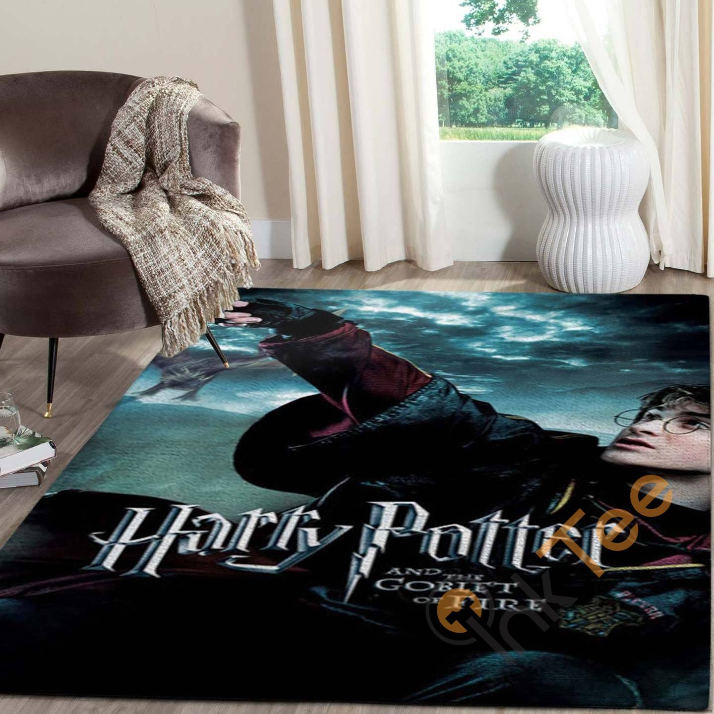 Harry Potter And Goblet Of Fire Carpet Living Room Floor Decor Gift For Potter’s Fan Rectangle Rug