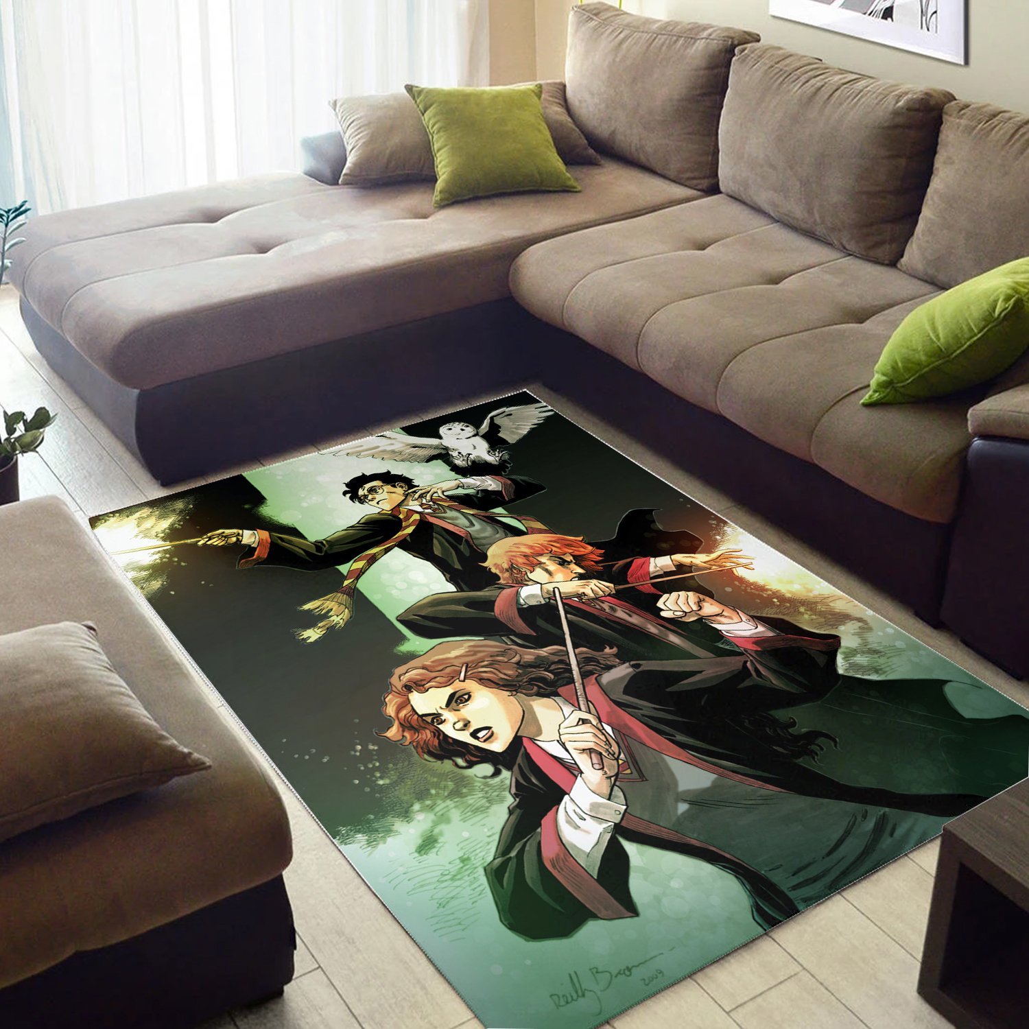 Harry Potter And Ron Weasley Rectangle Rug – Custom Size And Printing