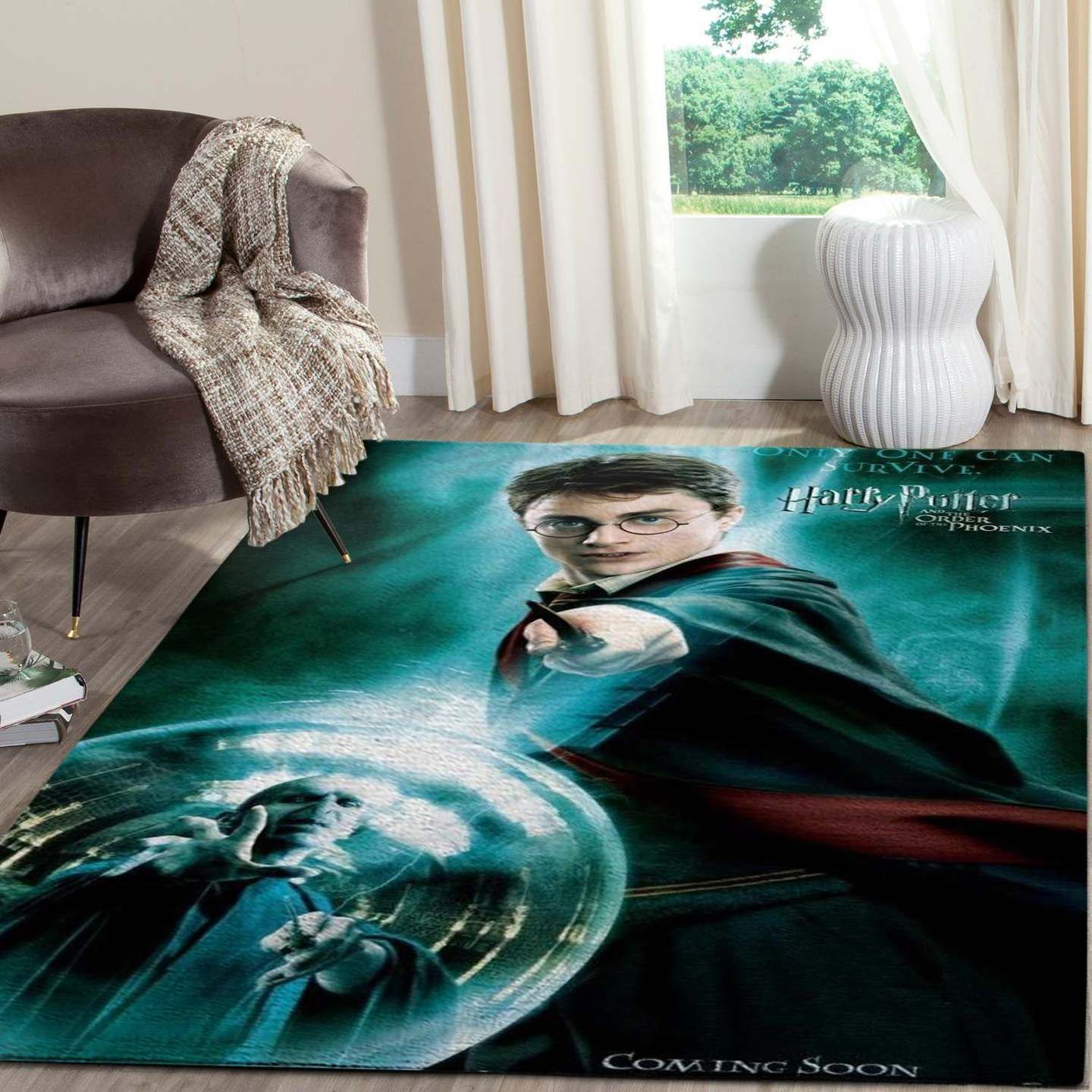Harry Potter And Voldemort Rectangle Rug – Custom Size And Printing
