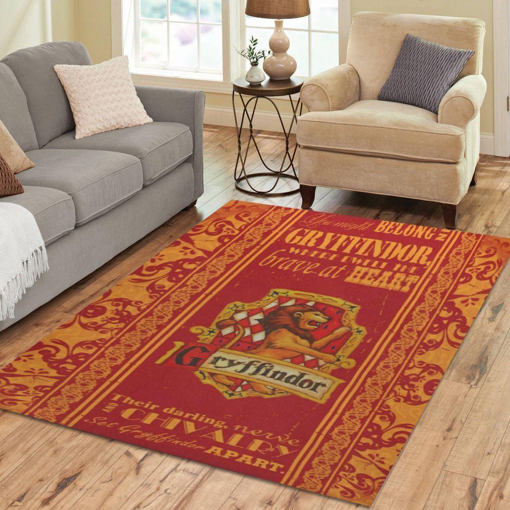 Harry Potter Beautiful Pattern Area Rectangle Rug – Custom Size And Printing