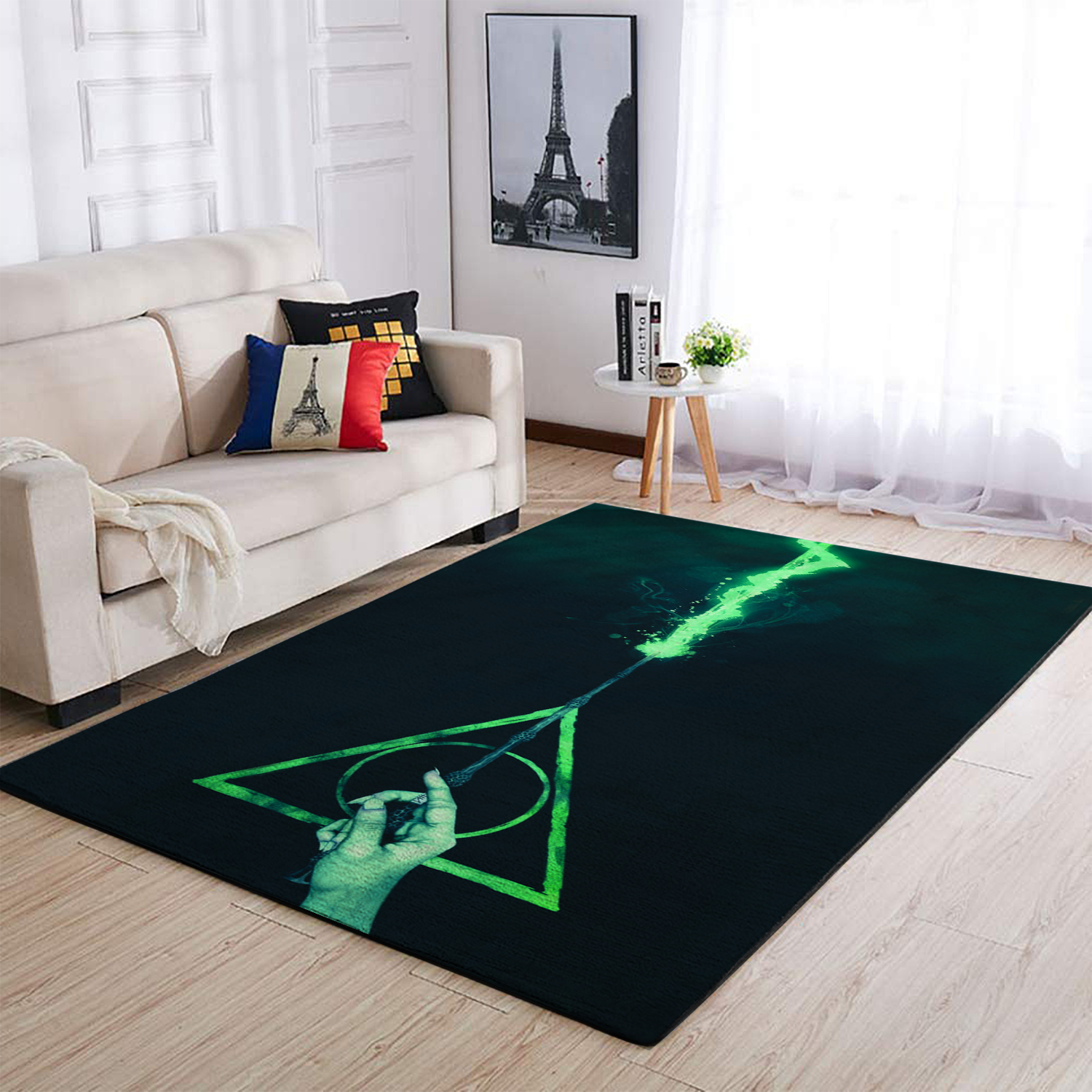 Harry Potter Death Hallows Map Area Rectangle Rug