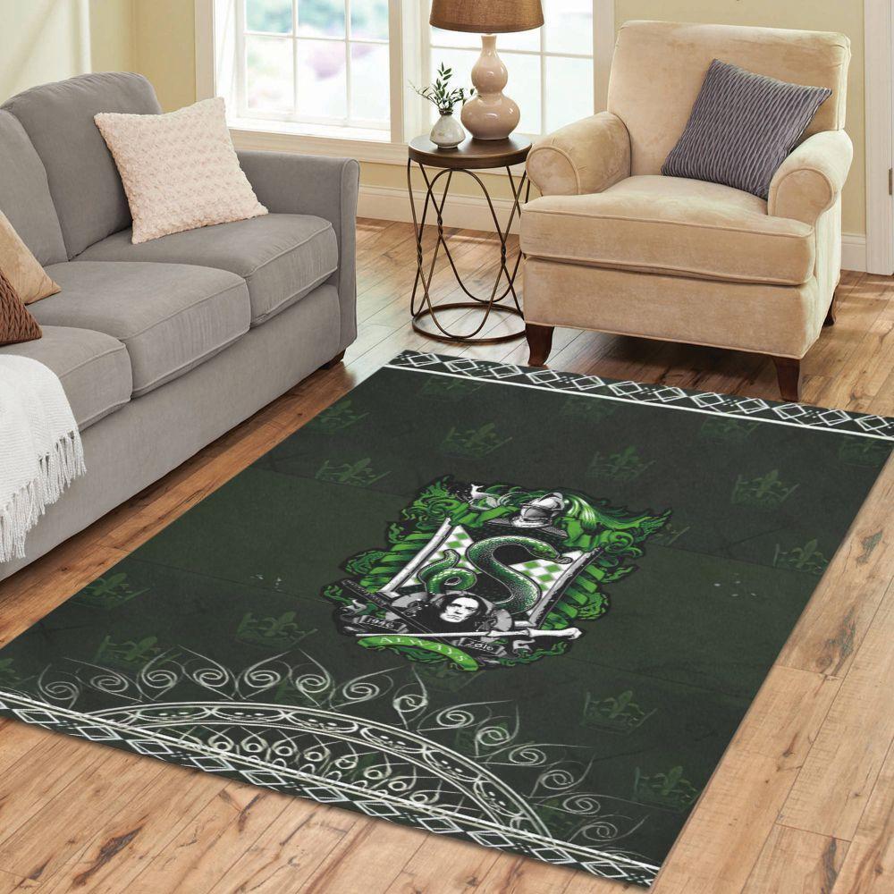 Harry Potter Emblem Snake Rectangle Rug – Custom Size And Printing