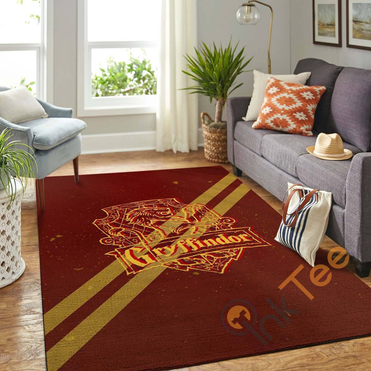 Harry Potter Gryffindor Living Room Carpet Floor Decor Beautiful Gift For Fan Rectangle Rug
