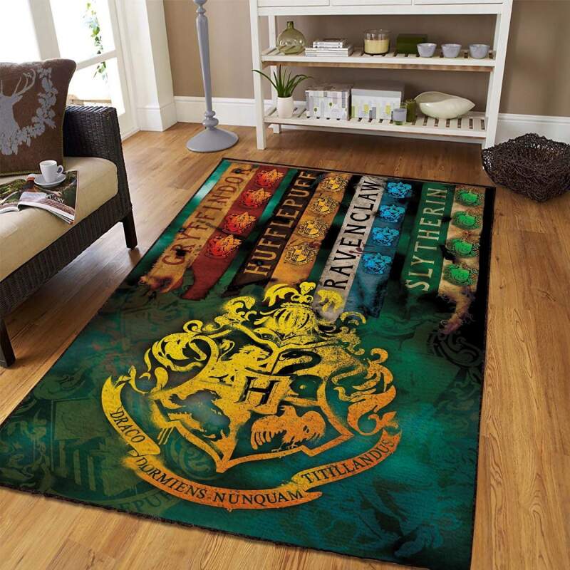 Harry Potter Hogwar House Rectangle Rug