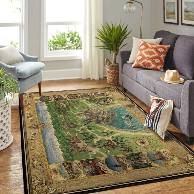 Harry Potter Hogwart Map Rectangle Rug