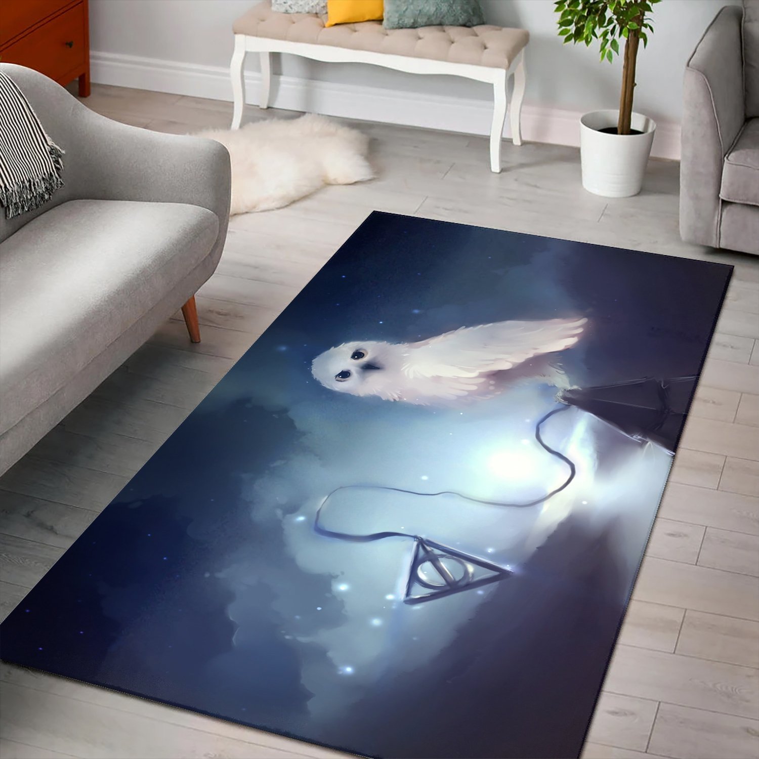 Harry Potter Owl Apofiss Rectangle Rug – Custom Size And Printing