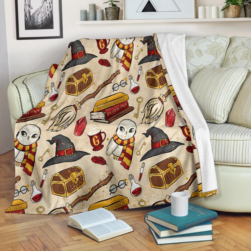 Harry Potter Sherpa Blanket Cozy Blanket Fleece Blanket