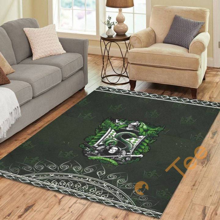 Harry Potter Snape Emblem Snake Living Room Carpet Floor Decor Gift For Potter’s Fan Harrypotter Rectangle Rug
