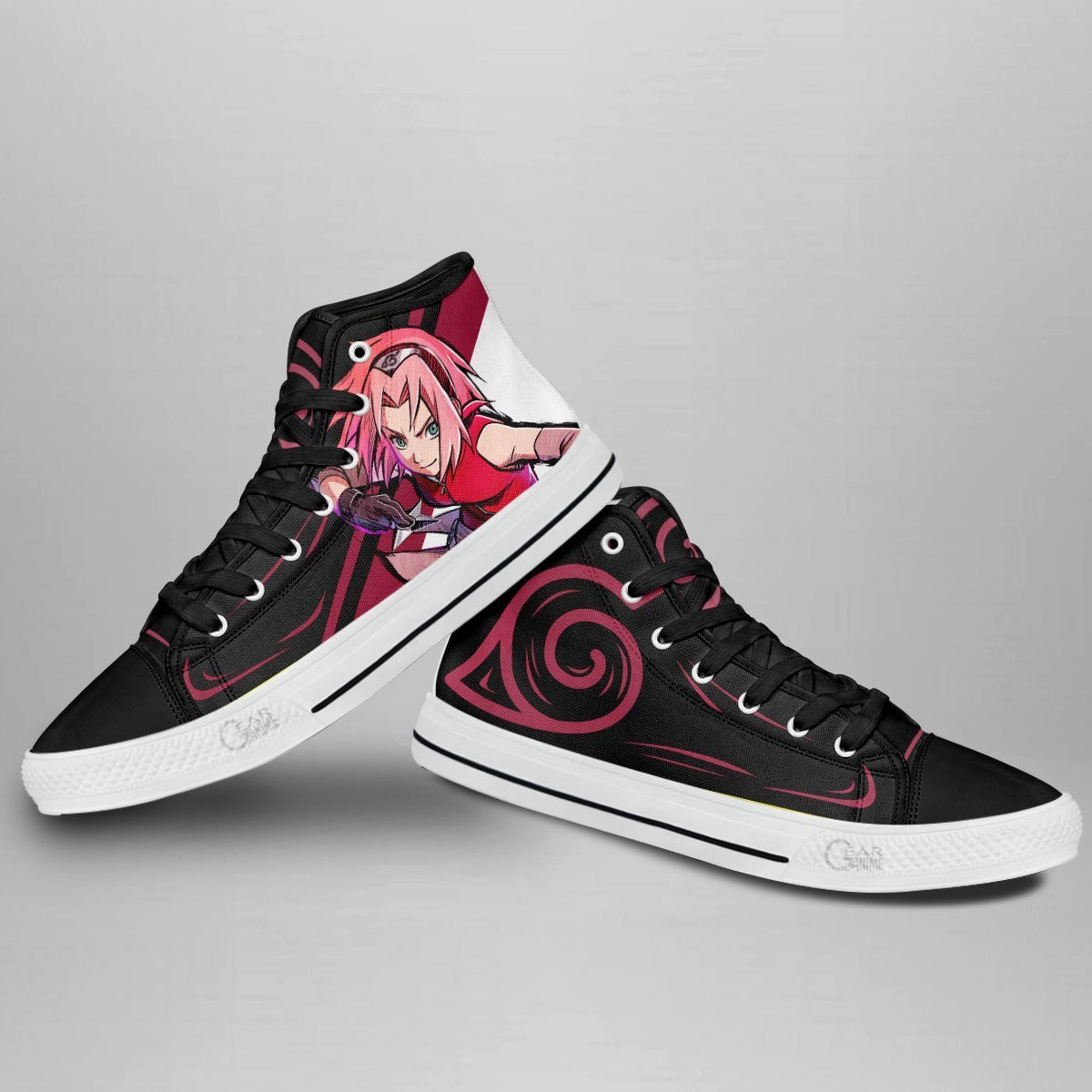 Haruno Sakura High Top Shoes Custom Anime Sneakers