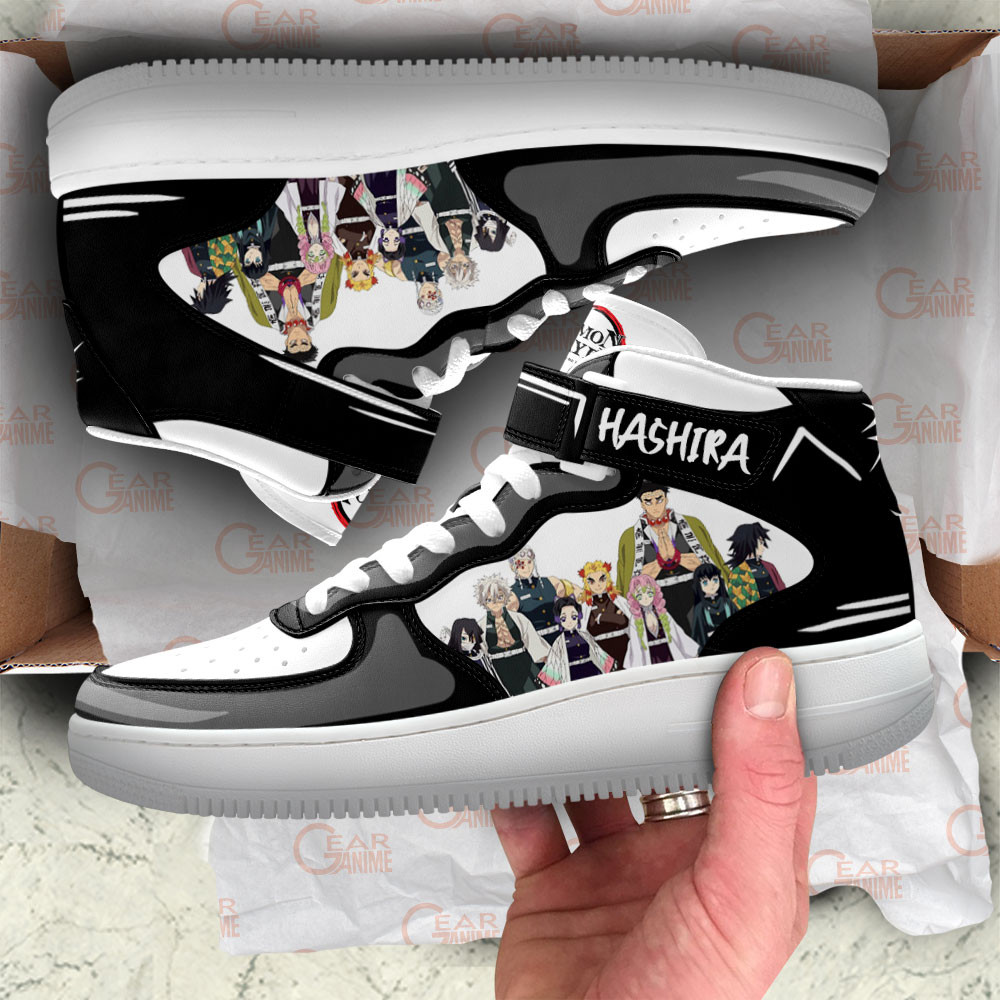 Hashira Team Sneakers Air Mid Custom Anime Demon Slayer Shoes