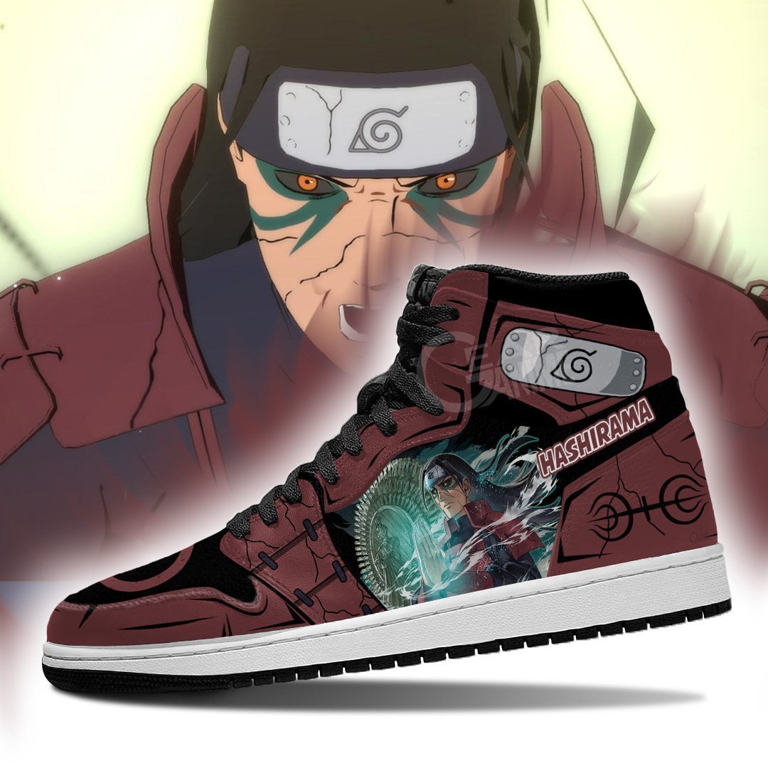 Hashirama Senju JD1s Sneakers Edo-Tensei Anime JD1s Sneakers, Air Jordan Hightop