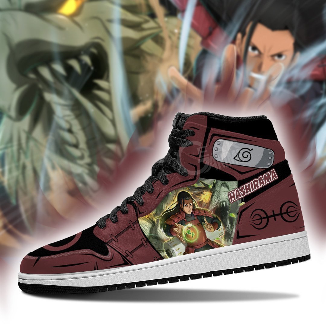 Hashirama Senju JD1s Sneakers Jutsu Anime JD1s Sneakers, Air Jordan Hightop