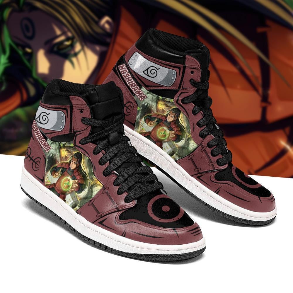 Hashirama Senju JD1s Sneakers Jutsu Anime JD1s Sneakers, Air Jordan Hightop