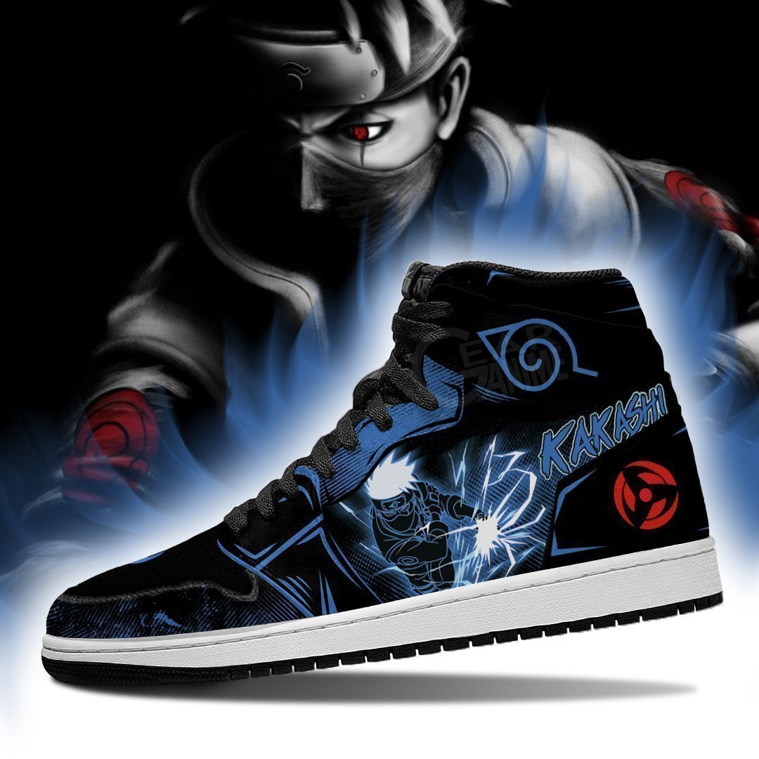 Hatake Kakashi Anime JD1s Sneakers Lightning Blade For Fans, Air Jordan Hightop