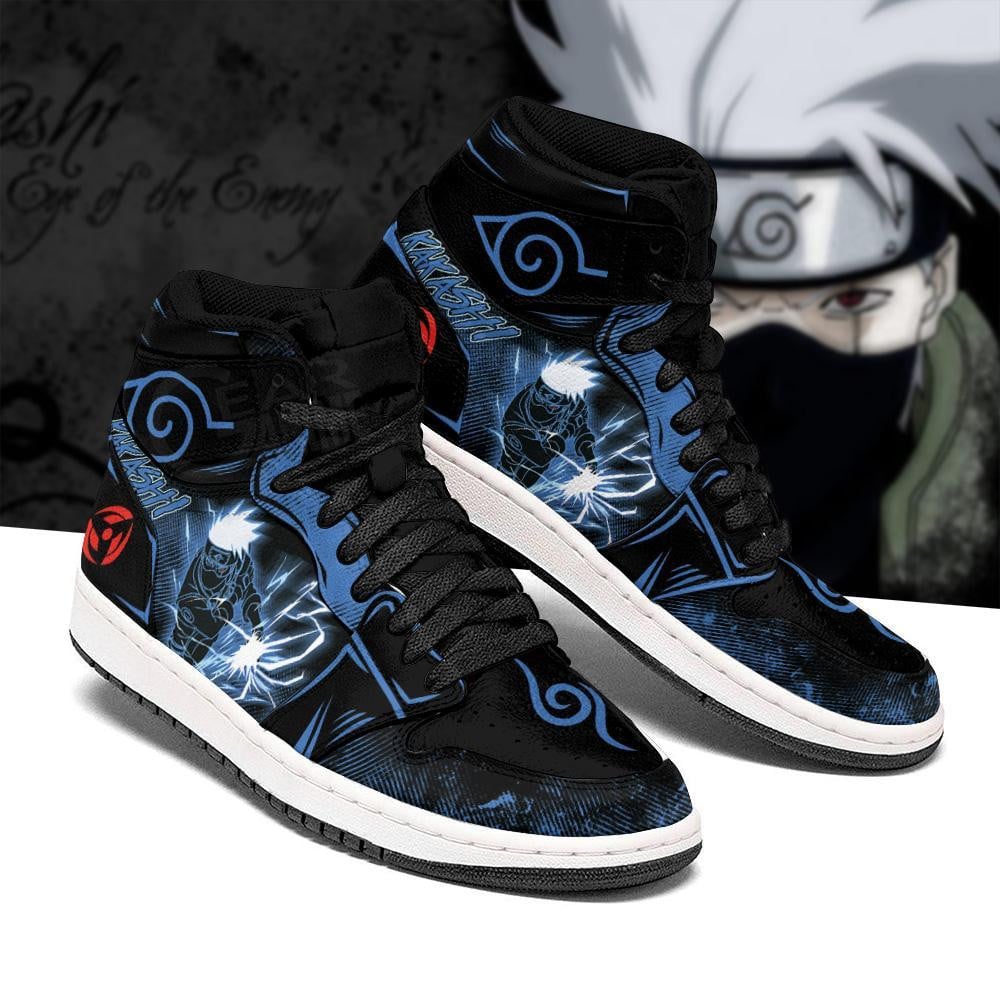 Hatake Kakashi Anime JD1s Sneakers Lightning Blade For Fans, Air Jordan Hightop