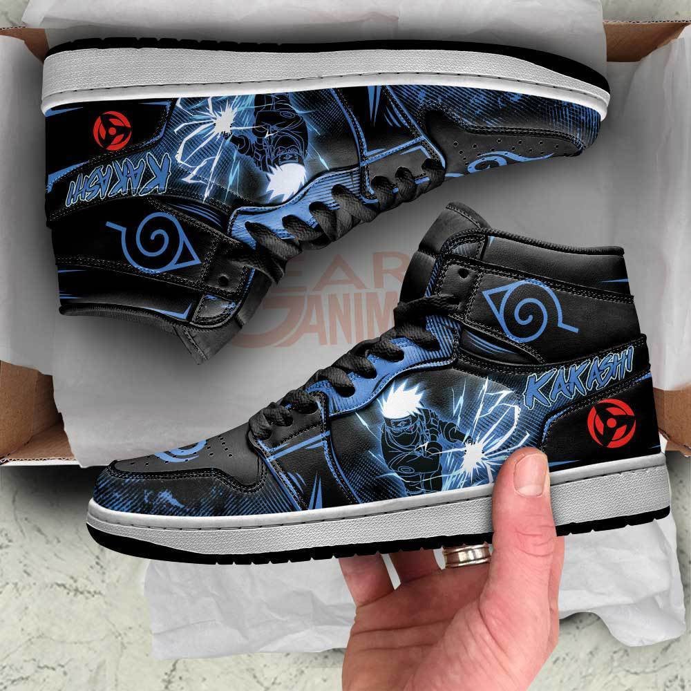 Hatake Kakashi Anime JD1s Sneakers Lightning Blade For Fans, Air Jordan Hightop