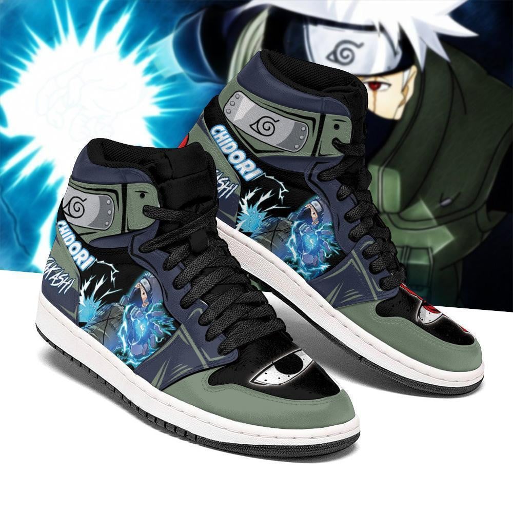Hatake Kakashi Chidori Jutsu JD1s Sneakers Anime Shoes, Air Jordan Hightop