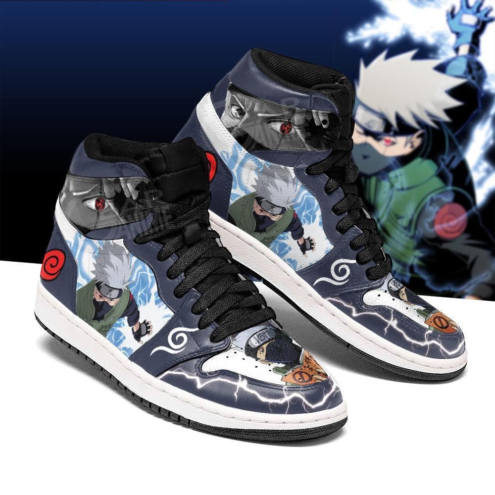 Hatake Kakashi Lightning Skill Anime Shoes For Fans, Air Jordan Hightop