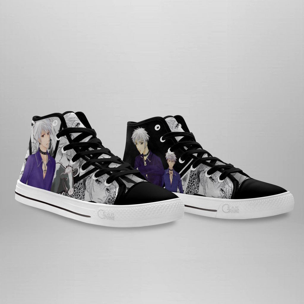 Hatsuharu Sohma High Top Shoes Custom Manga Anime Fruits Basket Sneakers