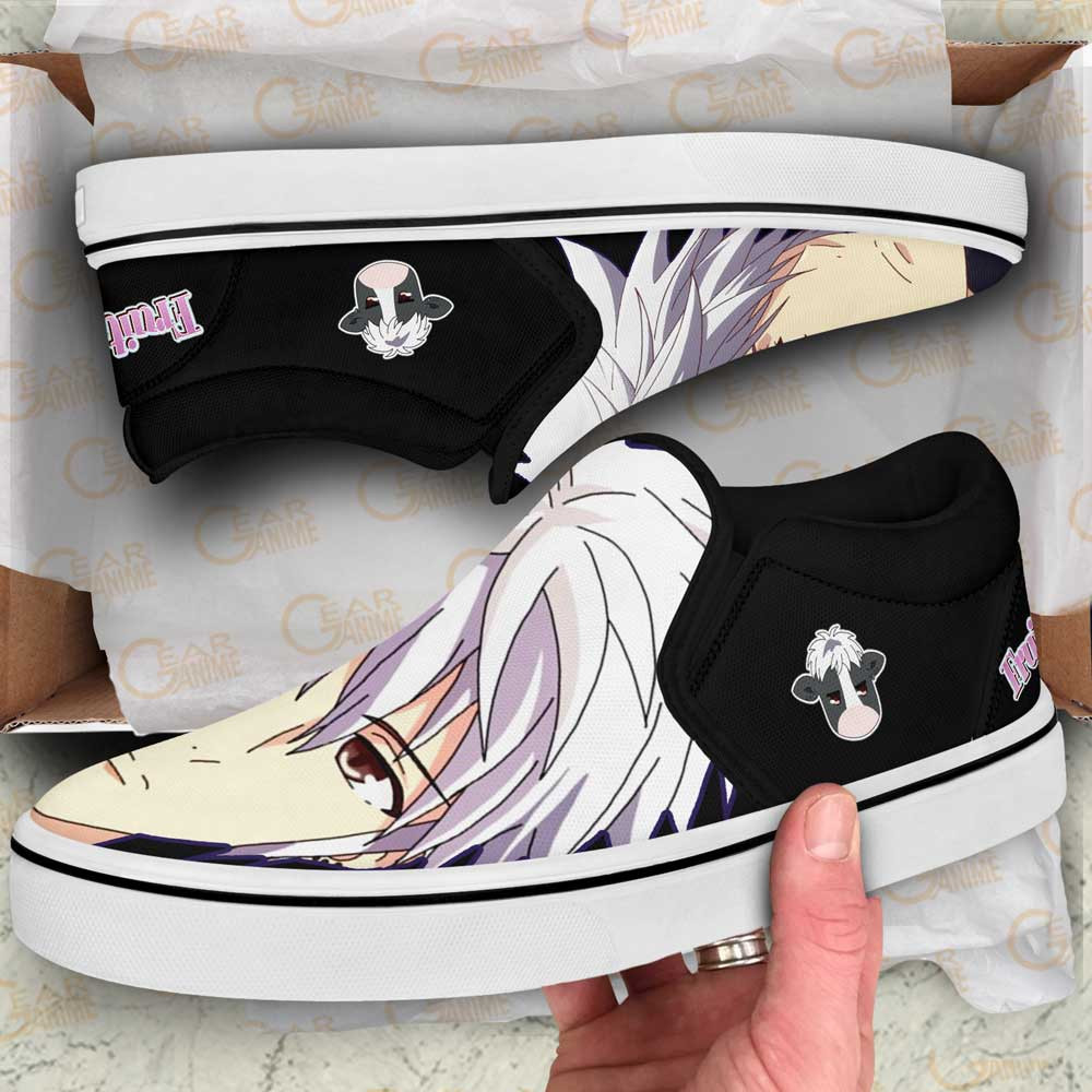Hatsuharu Souma Slip-On Shoes Canvas Custom Anime Fruit Basket Shoes
