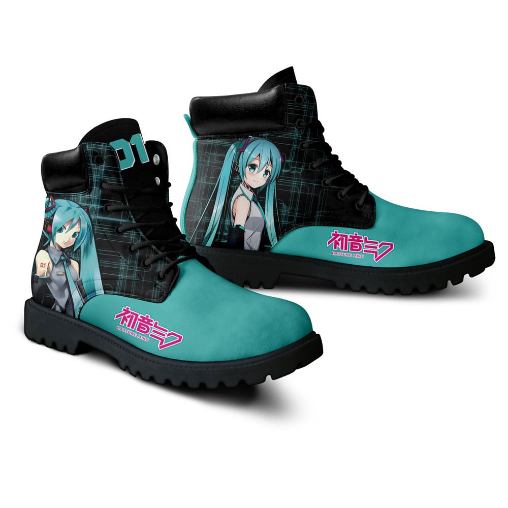 Hatsune Miku Boots Anime Custom Shoes