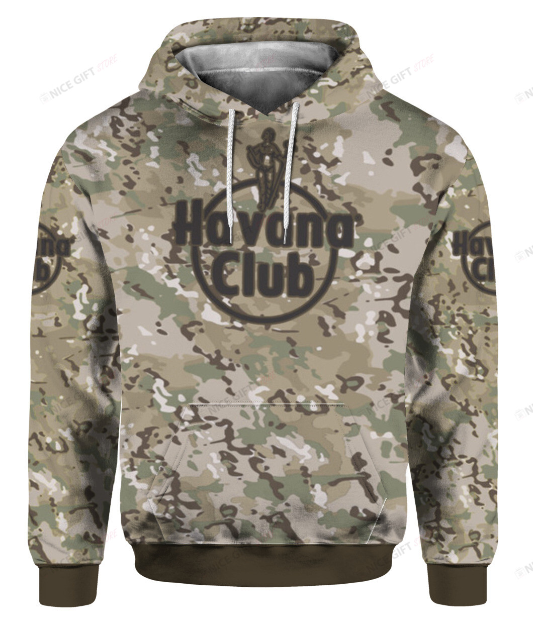 Havana Club Camouflage 3D Hoodie Gift For Fans
