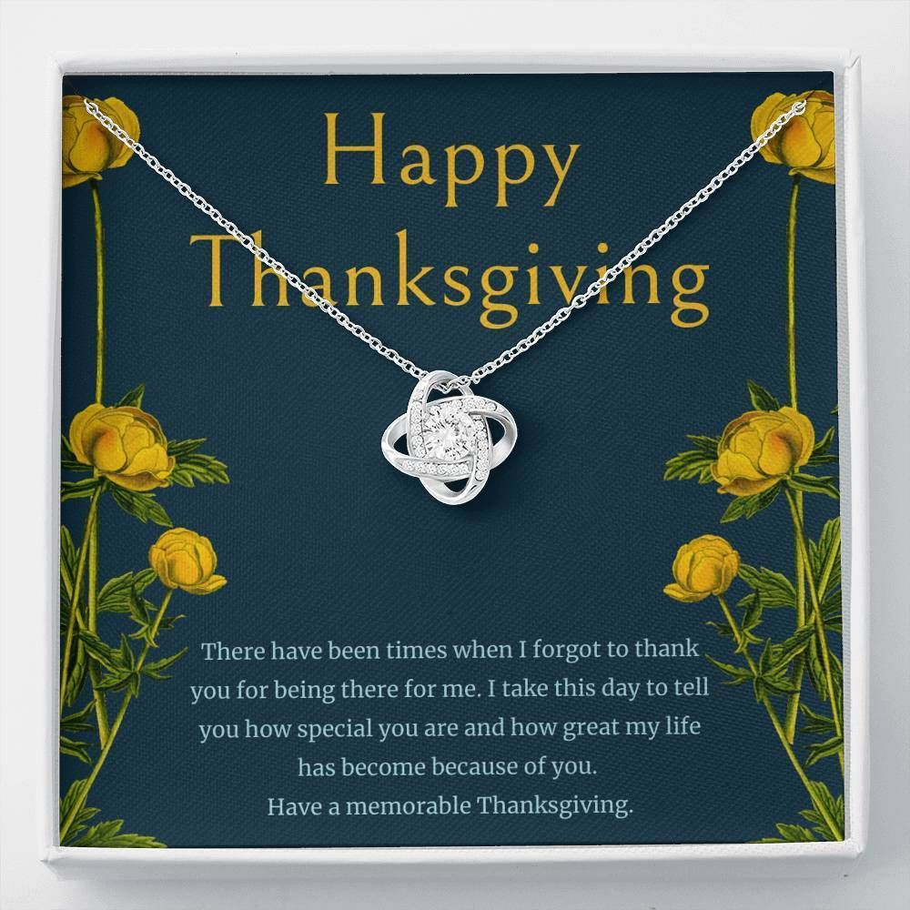 Have A Memorable Thanksgiving Gift For Mom Love Knot Necklace