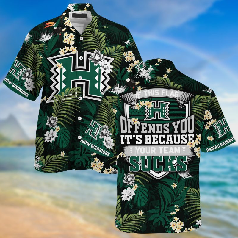 Hawaii Rainbow Warriors NCAA Summer – Hawaii Shirt For This Season – Gift For Sport Lovers With Tropical Patterns
