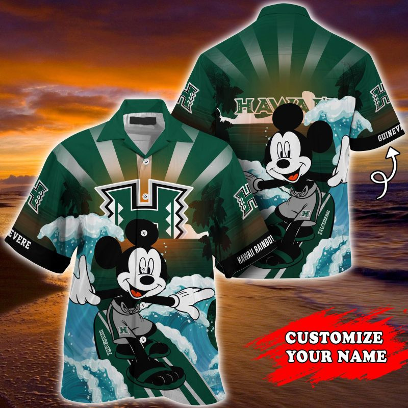 Hawaii Rainbow Warriors NCAA Summer Customized Hawaiian Shirt