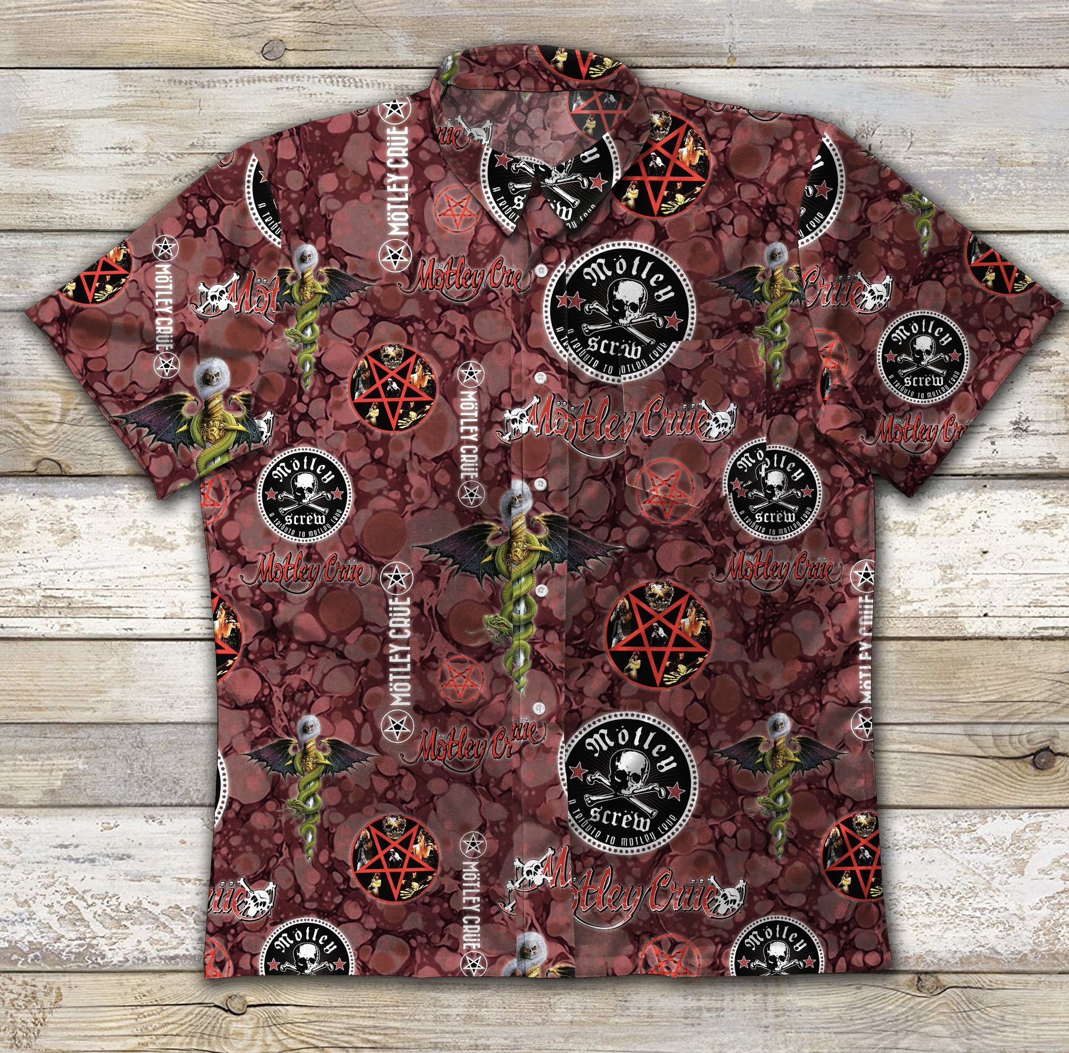 Hawaii Shirt American Heavy Metal Band Vintage Cotton