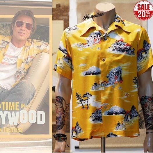 Hawaii Shirt Brad Pitt Cliff Booth In Once Up On A Time In Hollywood