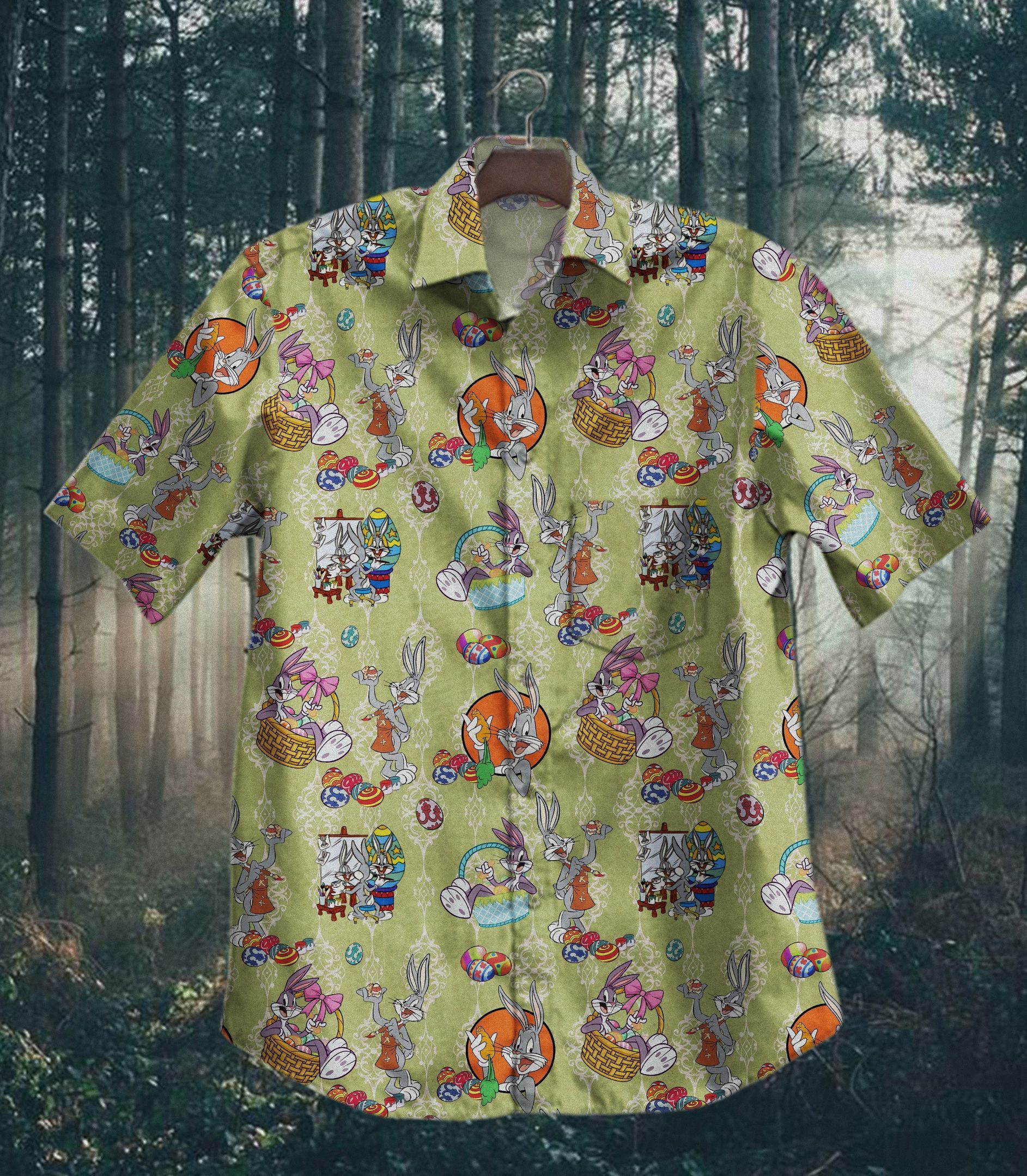 Hawaii Shirt Bugs Bunny Easter Vintage