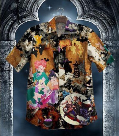 Hawaii Shirt Hocus Pocus Vintage Cotton Mens Hawaiian Shirt