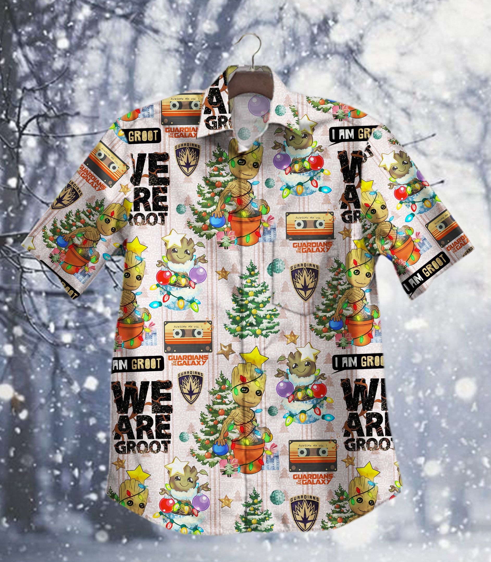 Hawaii Shirt Hot Groot Christmas