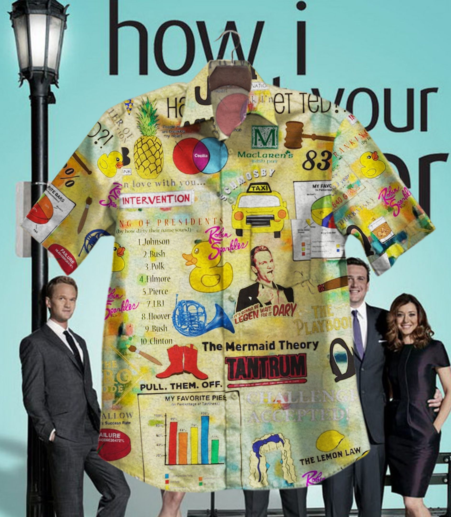 Hawaii Shirt Hot How I Met Your Mother Movie Vintage